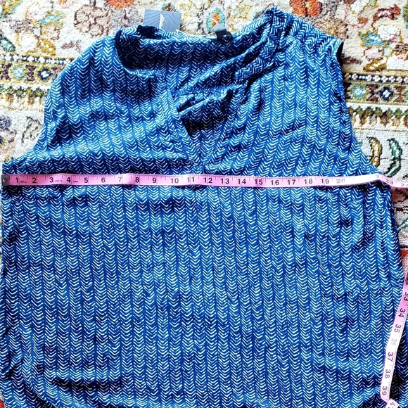 EDDIE BAUER Sunrise Sleeveless Popover Batik Blouse NWT - Picture 8 of 15